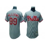 Philadelphia Phillies #99 Mitch Williams Gray Throwback Jersey