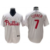 Philadelphia Phillies #7 Trea Turner White Home Jersey