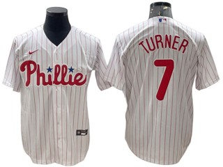 Philadelphia Phillies #7 Trea Turner White Home Jersey