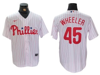 Philadelphia Phillies #45 Zack Wheeler White Home Jersey