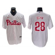 Philadelphia Phillies #28 Alec Bohm White Home Jersey