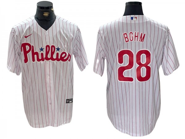 Philadelphia Phillies #28 Alec Bohm White Home Jersey