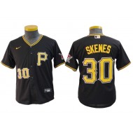 Pittsburgh Pirates #30 Paul Skenes Black Alternate Limited Jersey