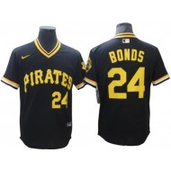 Pittsburgh Pirates #24 Barry Bonds Black Cooperstown Jersey