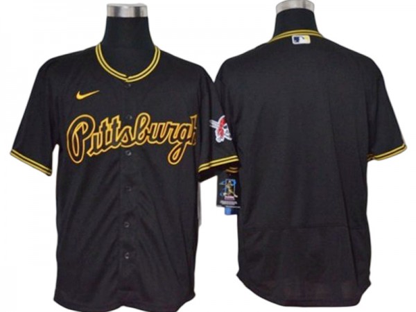 Pittsburgh Pirates Blank Black Alternate Cool Base Jersey