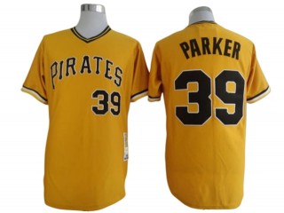 Pittsburgh Pirates #39 Dave Parker Yellow Throwback Jersey