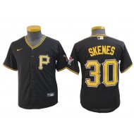 Pittsburgh Pirates #30 Paul Skenes Black Youth Jersey