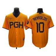 Pittsburgh Pirates #10 Bryan Reynolds Gold City Connect Jersey