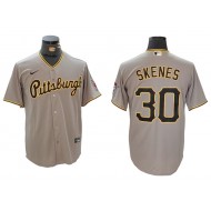 Pittsburgh Pirates #30 Paul Skenes Gray Road Jersey