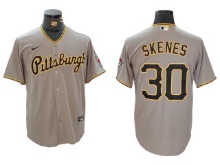 Pittsburgh Pirates #30 Paul Skenes Gray Road Jersey