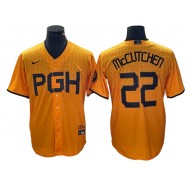 Pittsburgh Pirates #22 Andrew McCutchen Gold City Connect Jersey