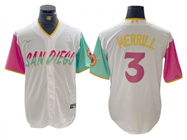 San Diego Padres #3 Jackson Merrill City Connect Limited Player Jersey