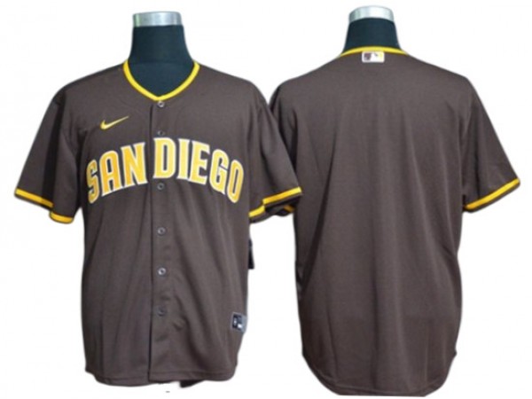 San Diego Padres Blank Brown Road Cool Base Jersey