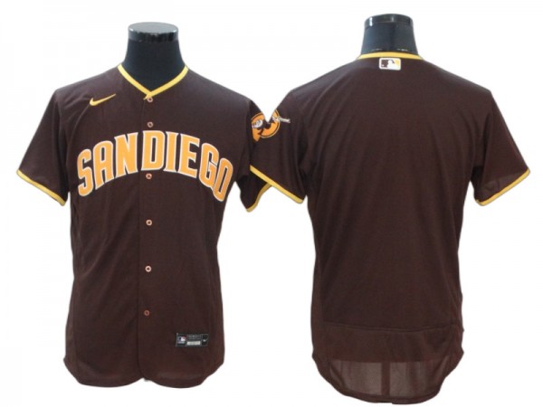 San Diego Padres Blank Brown Road Flex Base Jersey