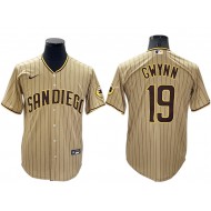 San Diego Padres #19 Tony Gwynn Sand Alternate Cool Base Jersey