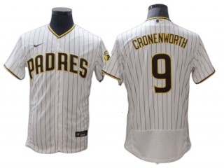 San Diego Padres #9 Jake Cronenworth White Home Flex Base Jersey