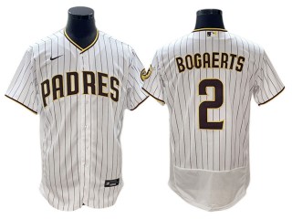 San Diego Padres #2 Xander Bogaerts White Home Flex Base Jersey