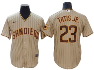 San Diego Padres #23 Fernando Tatis Jr. Sand Alternate Cool Base Jersey