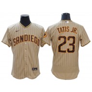 San Diego Padres #23 Fernando Tatis Jr. Sand Alternate Flex Base Jersey