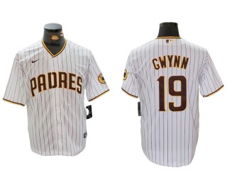 San Diego Padres #19 Tony Gwynn White Limited Jersey