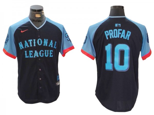 National League #10 Jurickson Profar 2024 MLB All-Star Game Limited Jersey - Navy