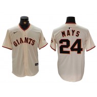 San Francisco Giants #24 Willie Mays Cream Limited Jersey