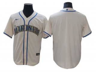 Seattle Mariners Blank Cream Alternate Cool Base Jersey