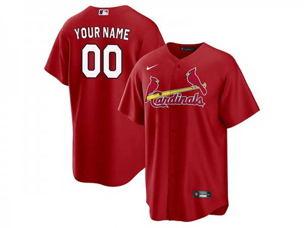 Custom St. Louis Cardinals Cool Base Jersey 