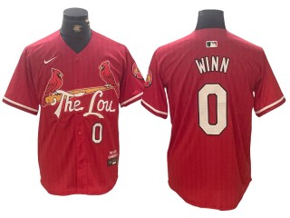 St. Louis Cardinals #0 Masyn Winn Red 2024 City Connect Limited Jersey