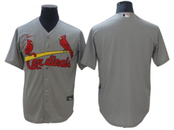 St. Louis Cardinals Blank Gray Road Cool Base Jersey