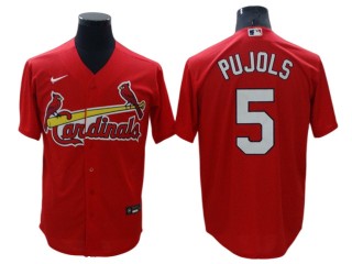 St. Louis Cardinals #5 Albert Pujols Red Cool Base Jersey