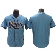 Tampa Bay Rays Blank Light Blue Cool Base Jersey