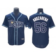 Tampa Bay Rays #56 Randy Arozarena Navy Cool Base Jersey