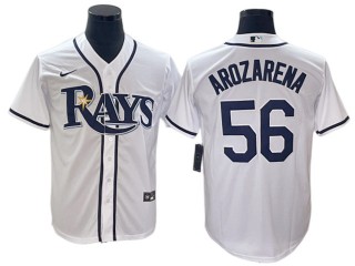 Tampa Bay Rays #56 Randy Arozarena White Cool Base Jersey