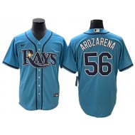 Tampa Bay Rays #56 Randy Arozarena Light Blue Cool Base Jersey