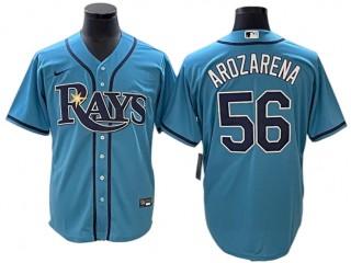 Tampa Bay Rays #56 Randy Arozarena Light Blue Cool Base Jersey