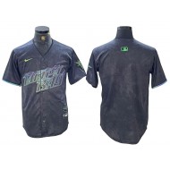 Tampa Bay Rays Blank Charcoal 2024 City Connect Limited Jersey