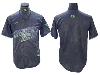 Tampa Bay Rays Blank Charcoal 2024 City Connect Limited Jersey