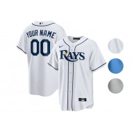 Custom Tampa Bay Rays Cool Base Jersey