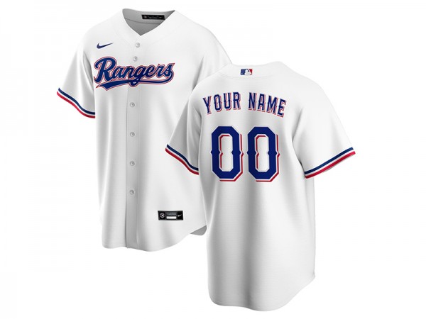 Custom Texas Rangers Cool Base Jersey