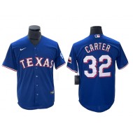 Texas Rangers #32 Evan Carter Royal Cool Base Jersey