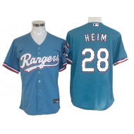 Texas Rangers #28 Jonah Heim Light Blue Cool Base Jersey