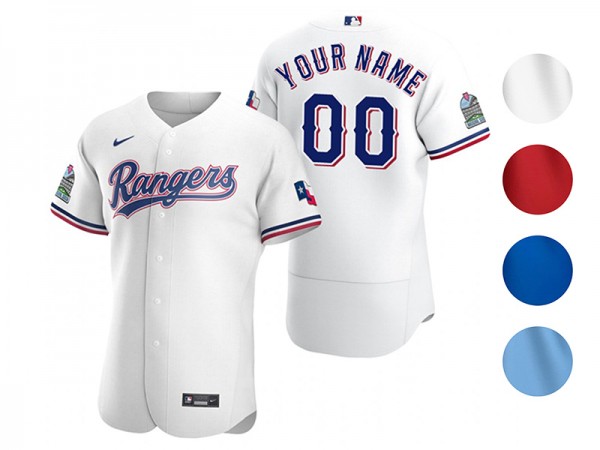 Custom Texas Rangers Flex Base Jersey