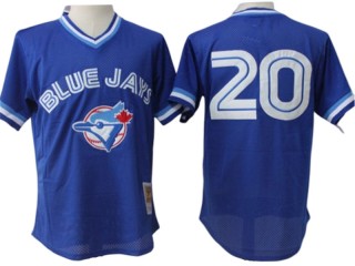 Toronto Blue Jays #20 Josh Donaldson Royal Mesh Batting Practice Throwback Jersey