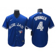 Toronto Blue Jays #4 George Springer Royal Cool Base Jersey