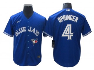 Toronto Blue Jays #4 George Springer Royal Cool Base Jersey