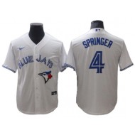 Toronto Blue Jays #4 George Springer White Home Cool Base Jersey