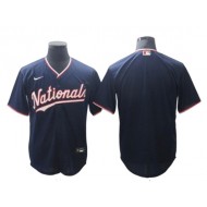 Washington Nationals Blank Navy Alternate Cool Base Jersey