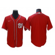 Washington Nationals Blank Red Alternate Cool Base Jersey