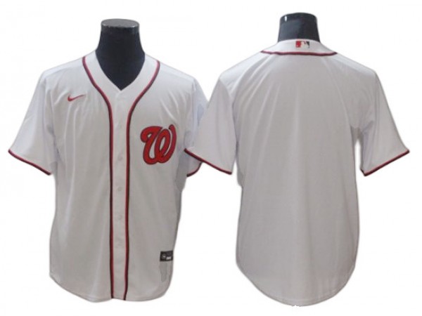 Washington Nationals Blank White Cool Base Jersey